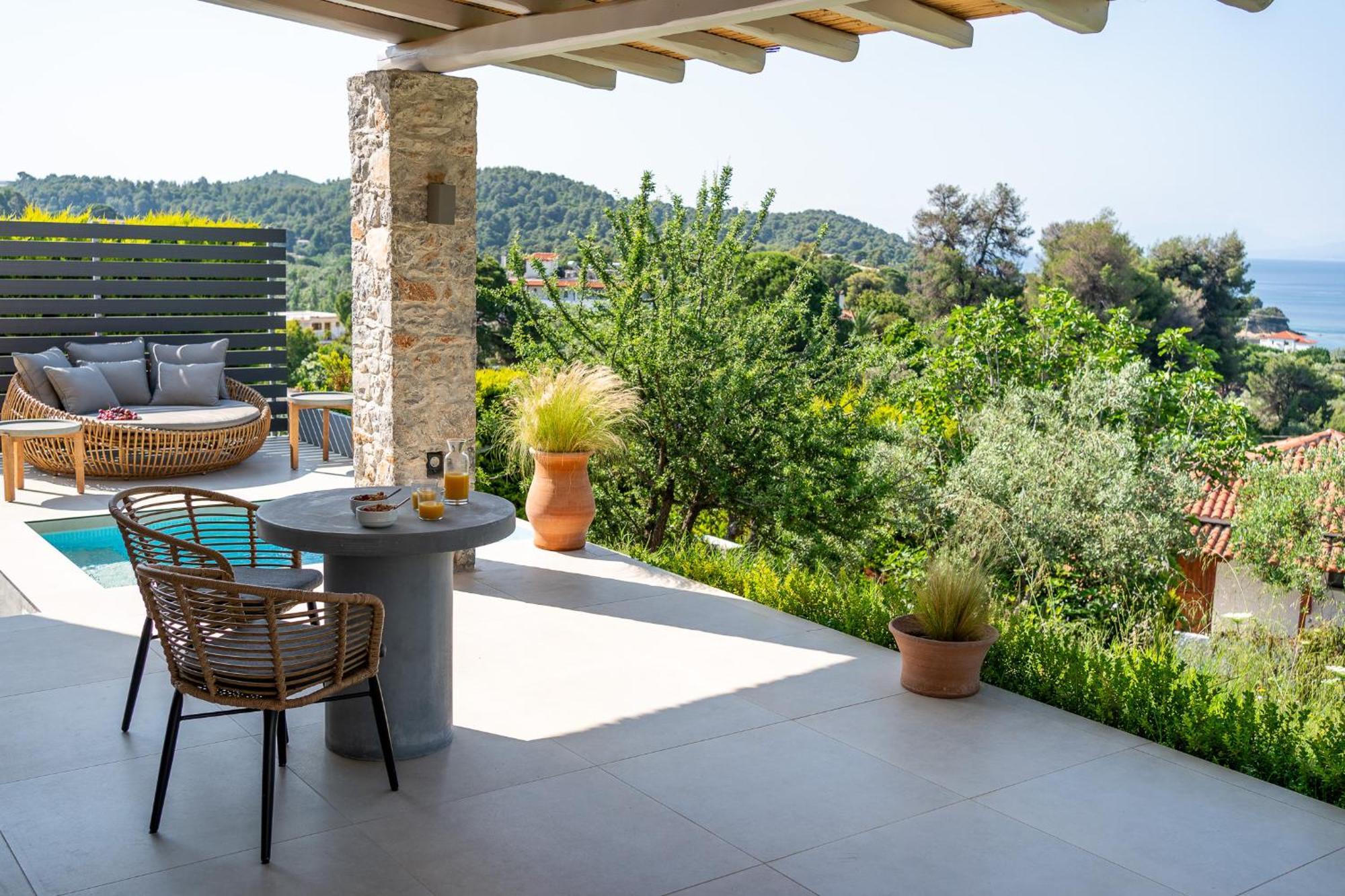 Stone Build Suite With Private Pool Kolios Zewnętrze zdjęcie